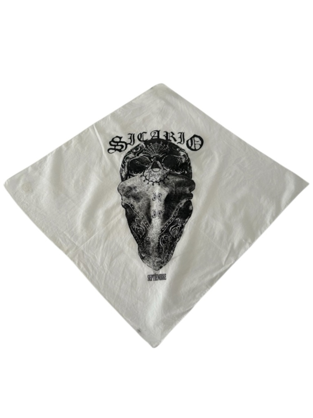 SDCC Exclusive: Sicario (2015) Septiembre White Skull Bandana
